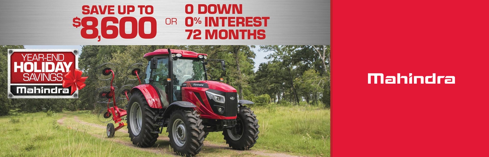 Mahindra: 2018 Year-End Holiday Savings